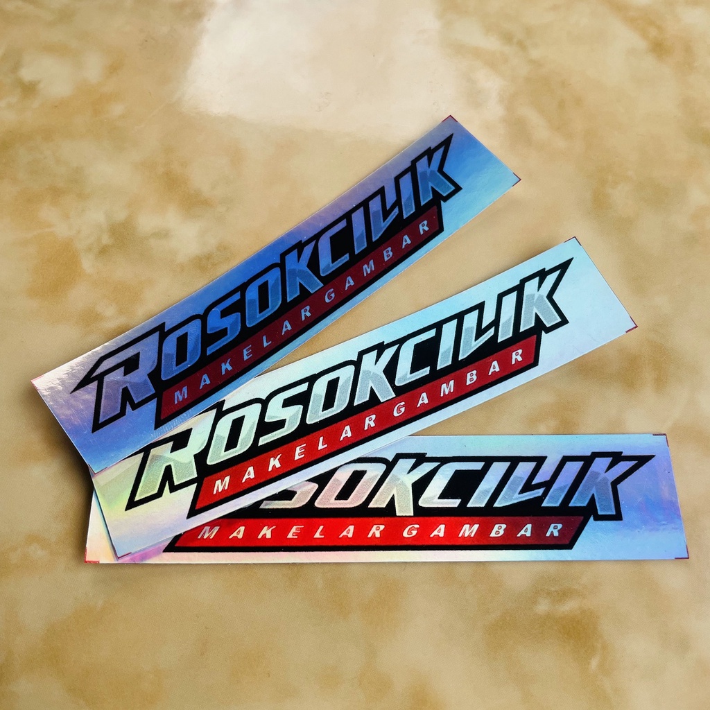 Stiker Hologram Rosok Cilik Makelar Anti Air Bijian