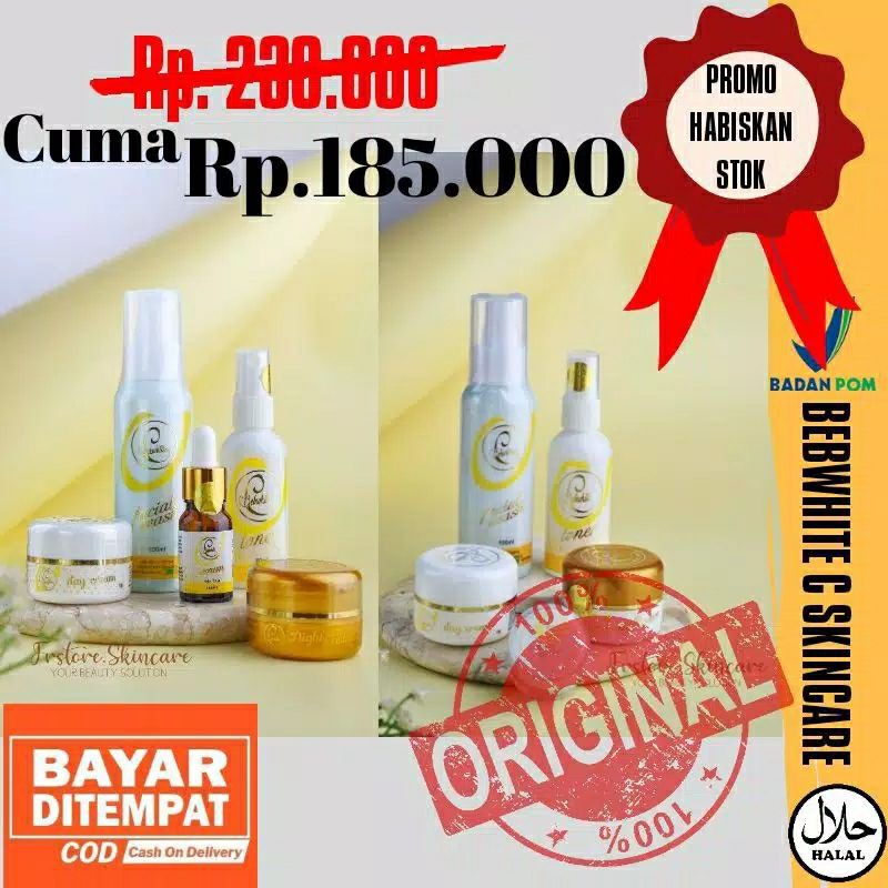 Paket ACNE BEBWHITE C ACNE BBC ACNE PEMUTIH PEMBERSIH PEHILANG JERAWAT CREAM KRIM PERAWATAN WAJAH