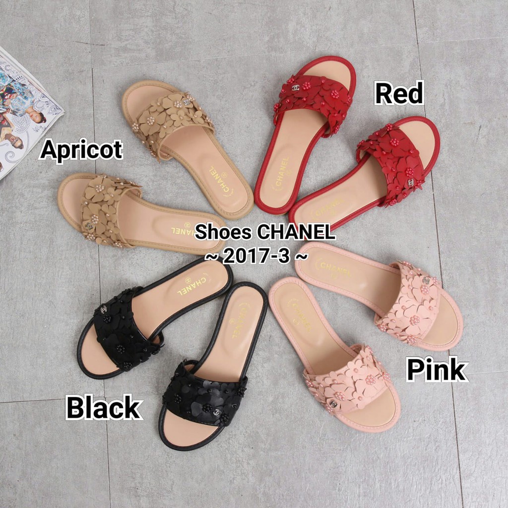 Sendal CHANEL Sandals Slippers  Series 2017-3 / Sendal wanita / sendal Slippers