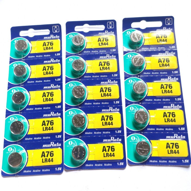 Baterai Batrei Batre Sony Murata A76 LR44 A 76 LR 44 Original Japan