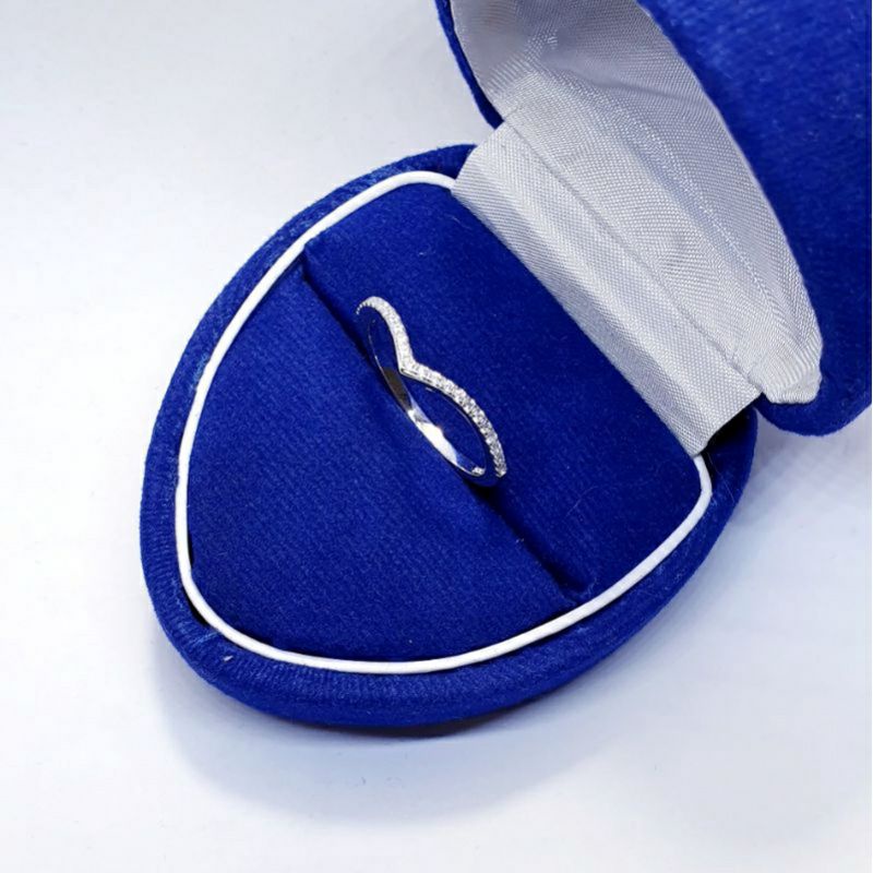 CINCIN AUREL CINCIN FUJI PERAK SILVER 925 LAPIS EMAS PUTIH