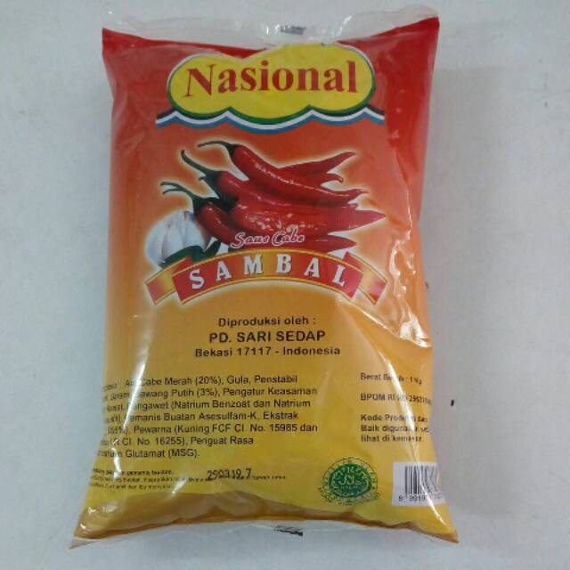 

Sambel Sambal Bantal Nasional 1kg
