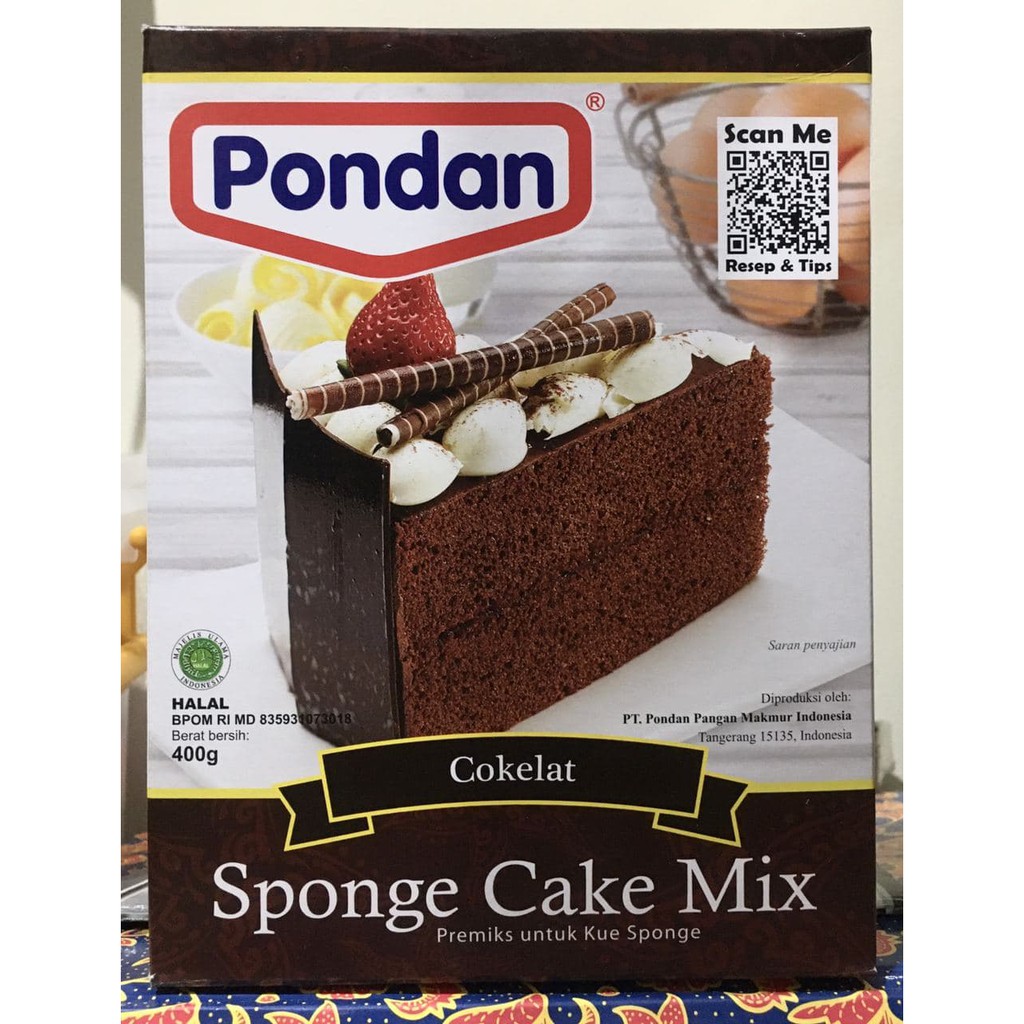 

Pondan Sponge Cokelat 400gr