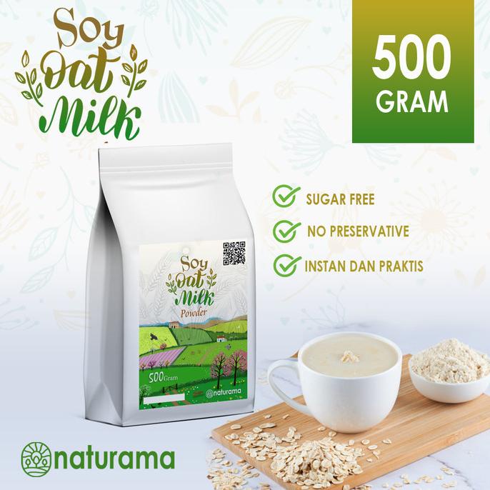 

Soya Oat Milk Powder 500 Gram Naturama Bubuk Susu Kedelai Oat Organik