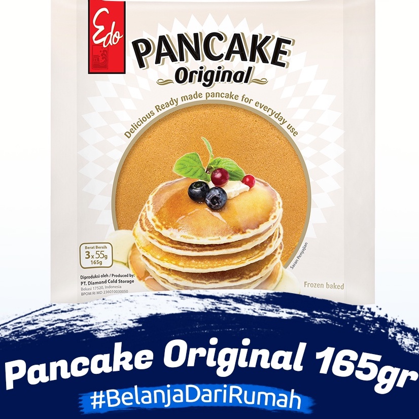 Edo pancake Original 165gr Isi 3pcs