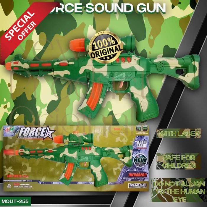FORCE SOUND GUN tembakan mainan anak laser berbunyi