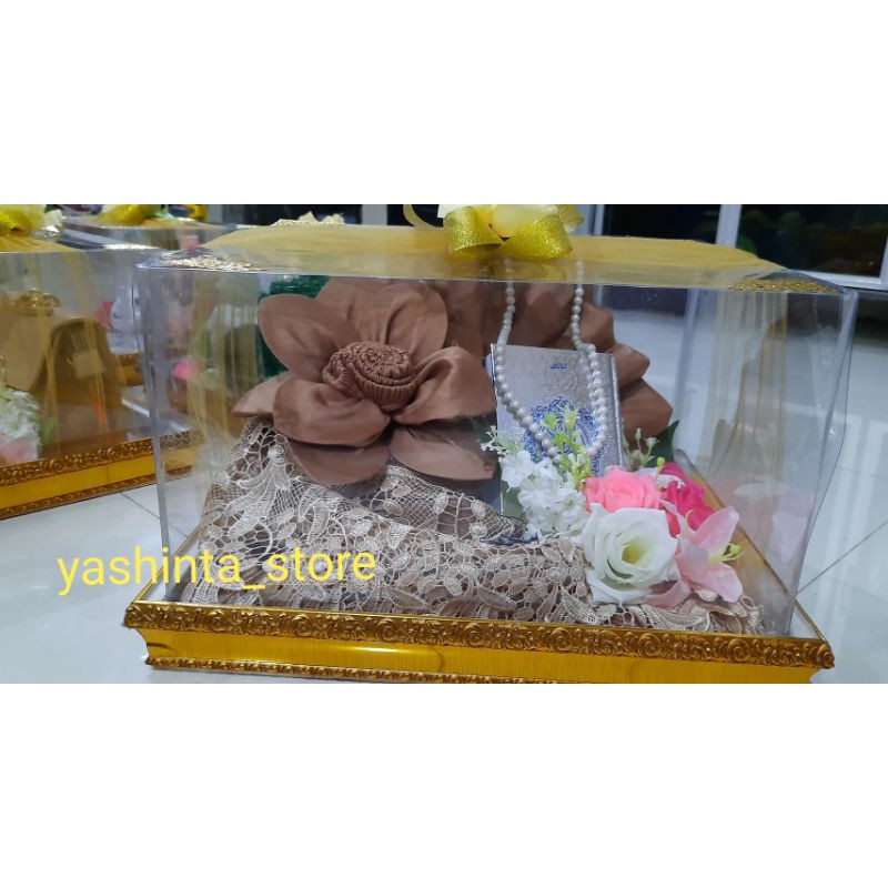 premium seserahan pernikahan mukena bordir mewah/hantaran nikah murah/mahar hias