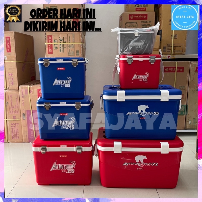 Jual LION STAR Marina Cooler Box 6s, 12s, 18s, 24s, 35s (Tempat