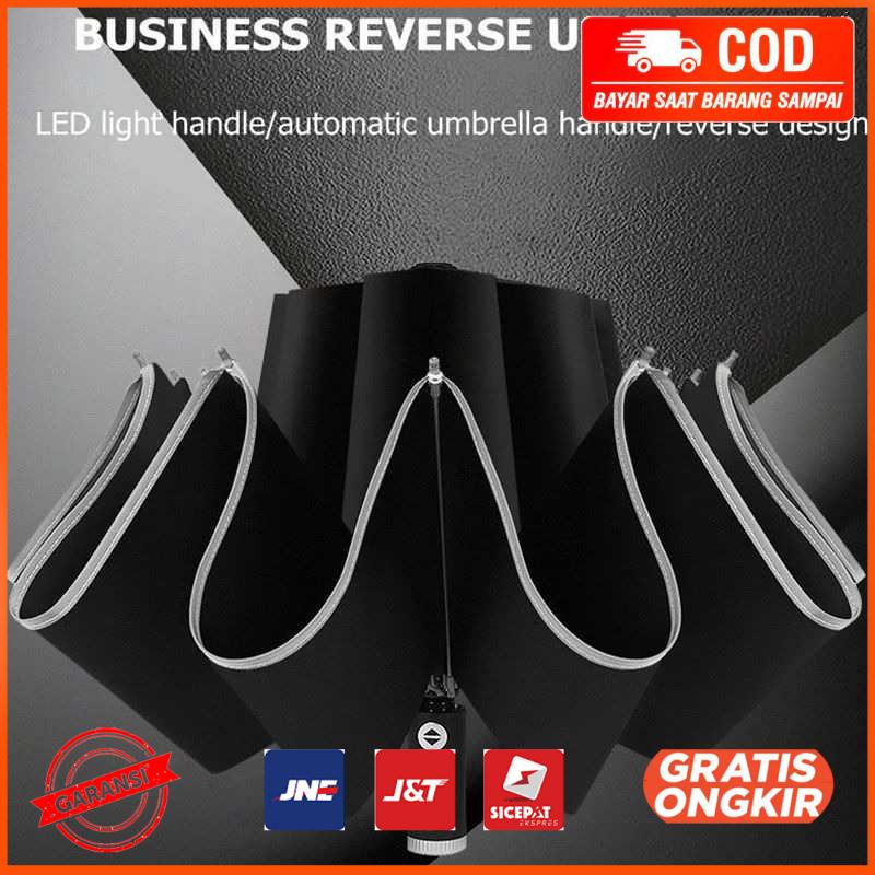 Payung Lipat Wind Resistance Folding Reflective Strip MI7454