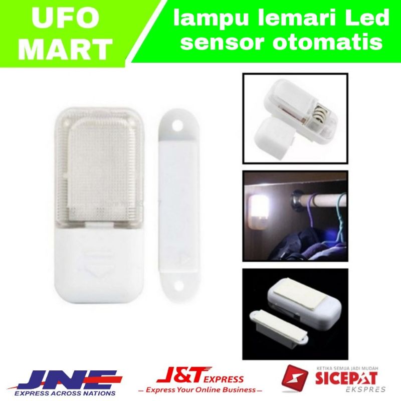 lampu lemari otomatis magnet Tanpa Listirk lampu led Sensor Gerak lampu lemari tempel