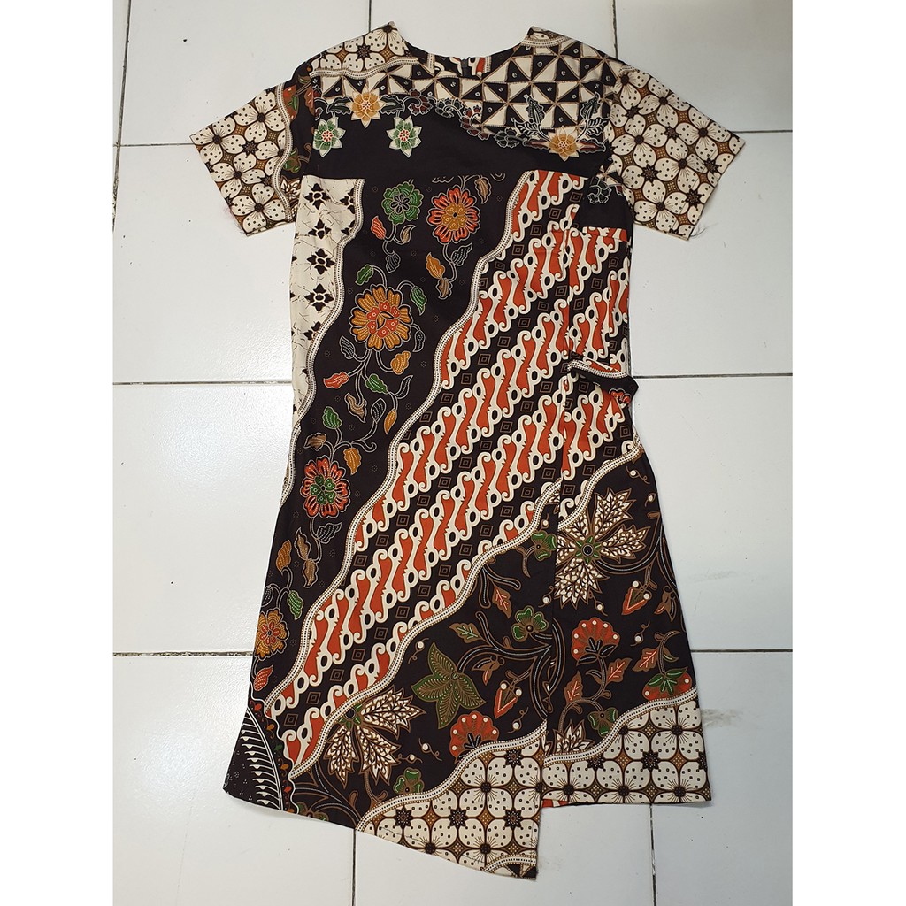Atasan Dress Batik Wanita Langsing