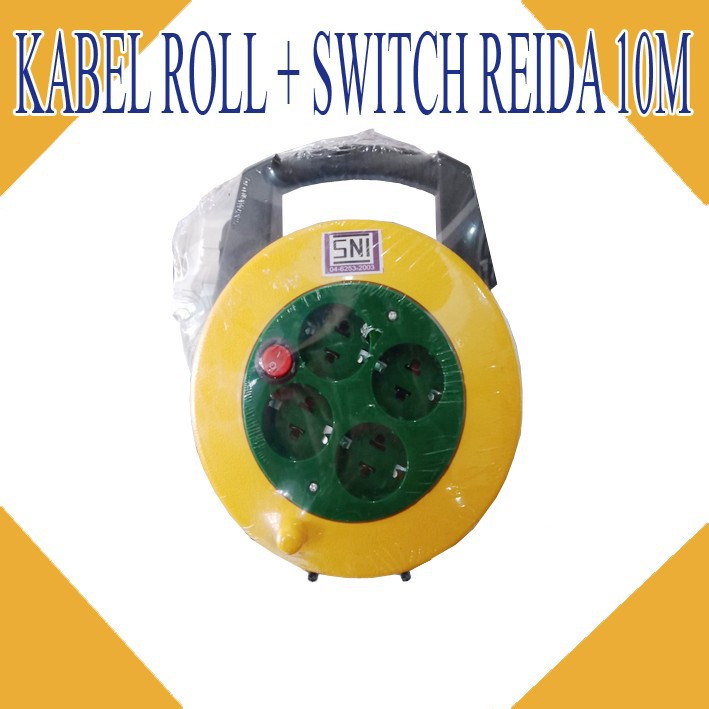 KABEL ROLL + SWITCH REIDA 10M