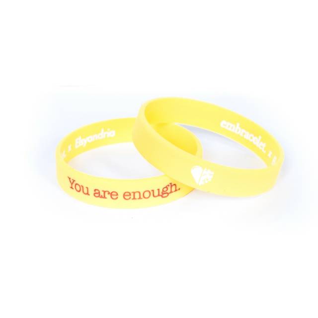 You Are Enough - Yellow | Gelang Karet Silicone | Gelang Fashion | Wristband | Bracelet