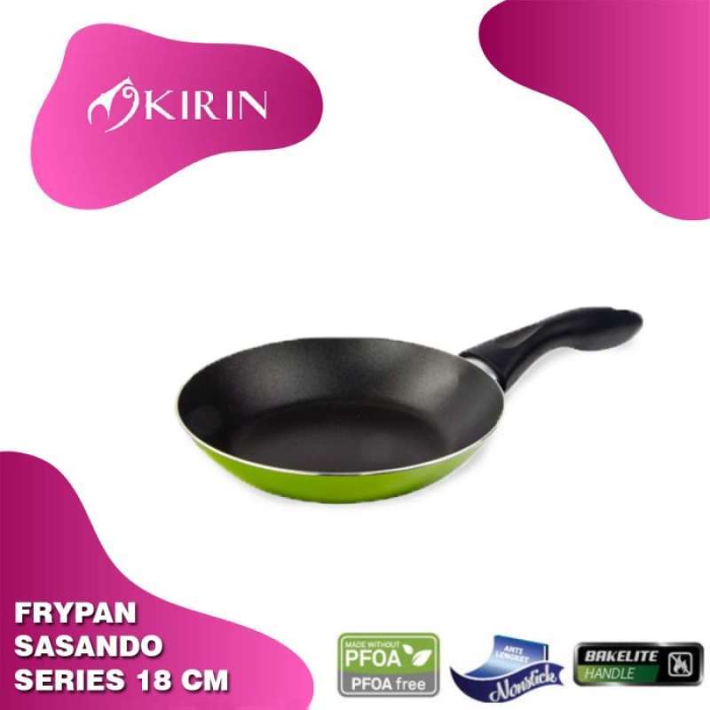 KIRIN Frypan Teflon SASANDO CLASSIC 18CM / Wajan Teflon Anti Lengket