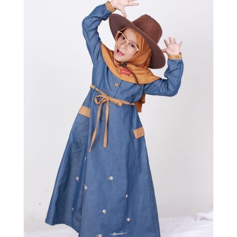 Sale dannis 30% / gamis anak size 5 / gamis dannis / katun / dannis diskon