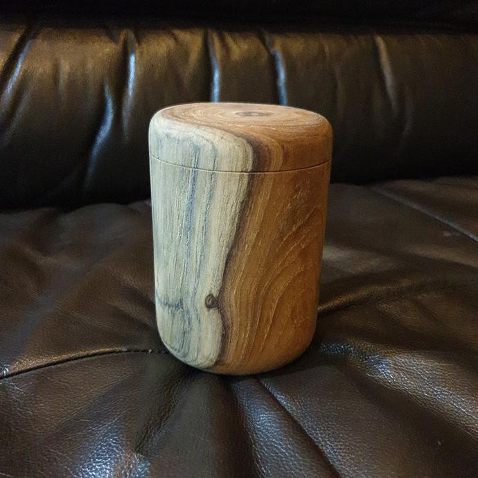 Yang Dicari] Taro Wooden Jar 13Cm / Box Toples Kayu Jati / Tempat Gula Garam Teh