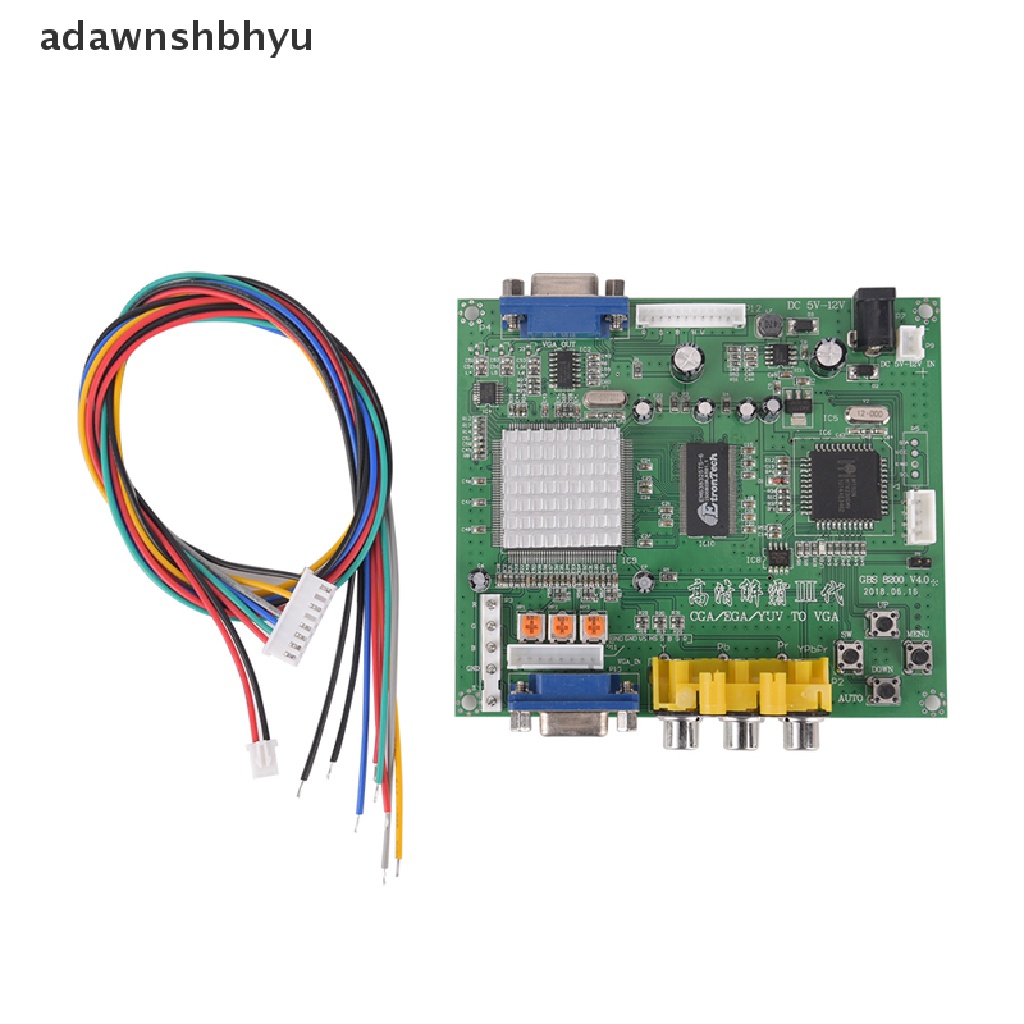 Adawnshbhyu Arcade Game RGB/CGA /EGA/YUV to VGA HD Video Converter Board HD9800/GBS8200