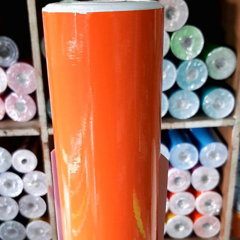 Sticker Skotlet orange glossy / variasi Sticker skotlet / variasi skotlet motor anti air /variasi sk