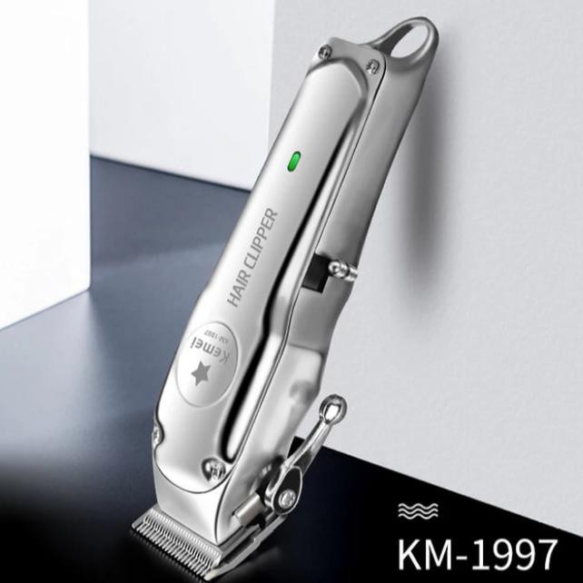 Alat Cukur Rambut Kemei 1997 Hair Clipper Cordles+1Set Gunting Rambut