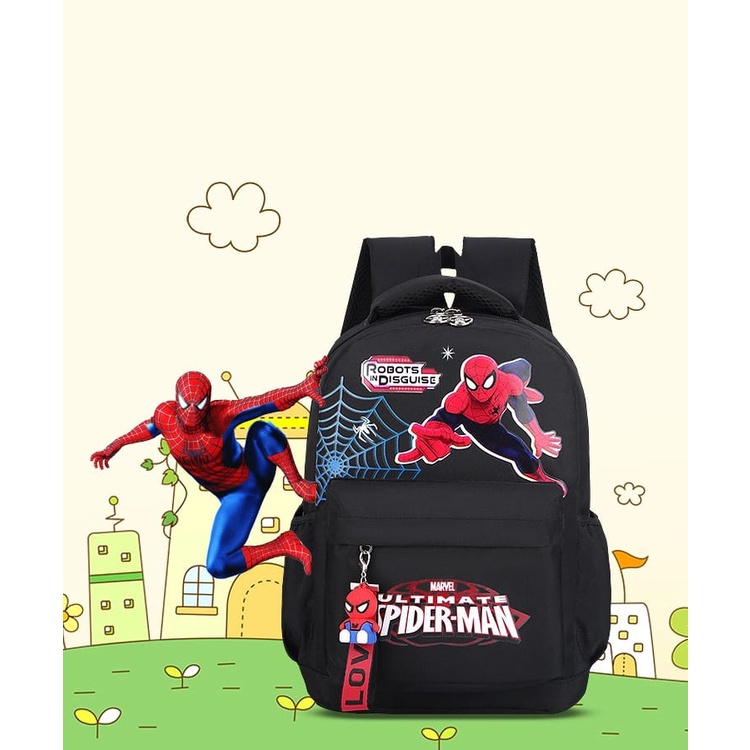 BATOSAI SPIDERMAN - Tas Anak Sekolah anak laki-laki tas sekolah anak sd tk smp laki-laki murah Terlaris