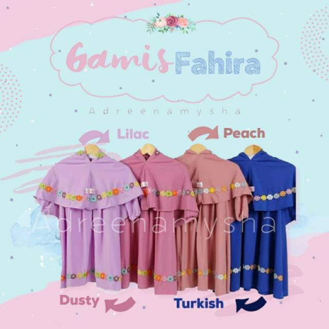 Gamis Fahira Size 3-6 tahun Gamis Anak dan bayi