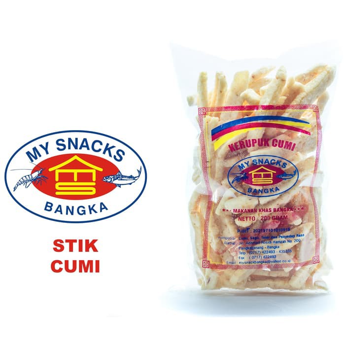 

Kemplang Goreng Stik Cumi 200 Gram My Snacks Bangka