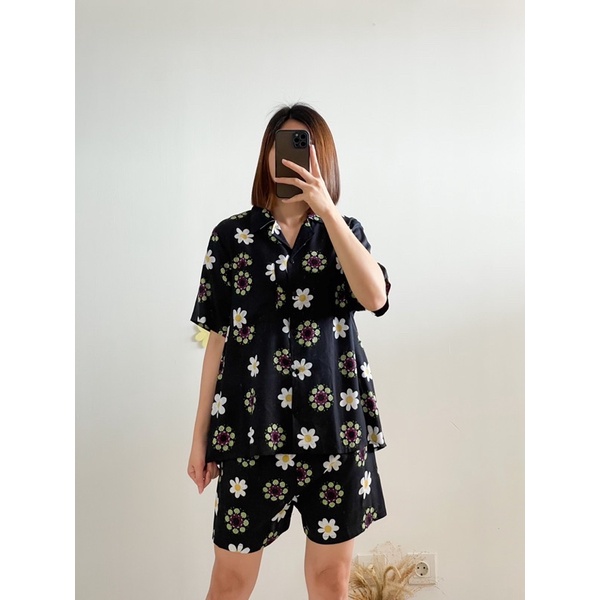 Doora Short Set (Set santai bermotif)