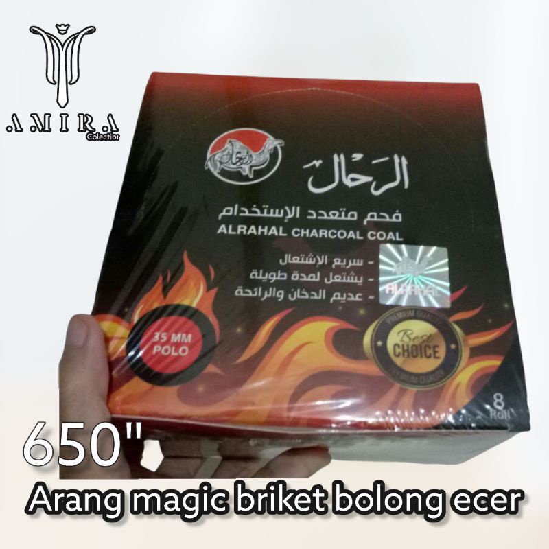 arang magic carcoal box isi 8rol atau 80keping