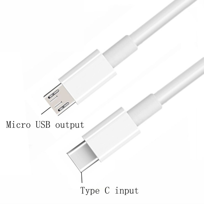 ✿ AUS Kabel Data / Charger OTG USB Tipe C Male to Micro USB Male Panjang 1M