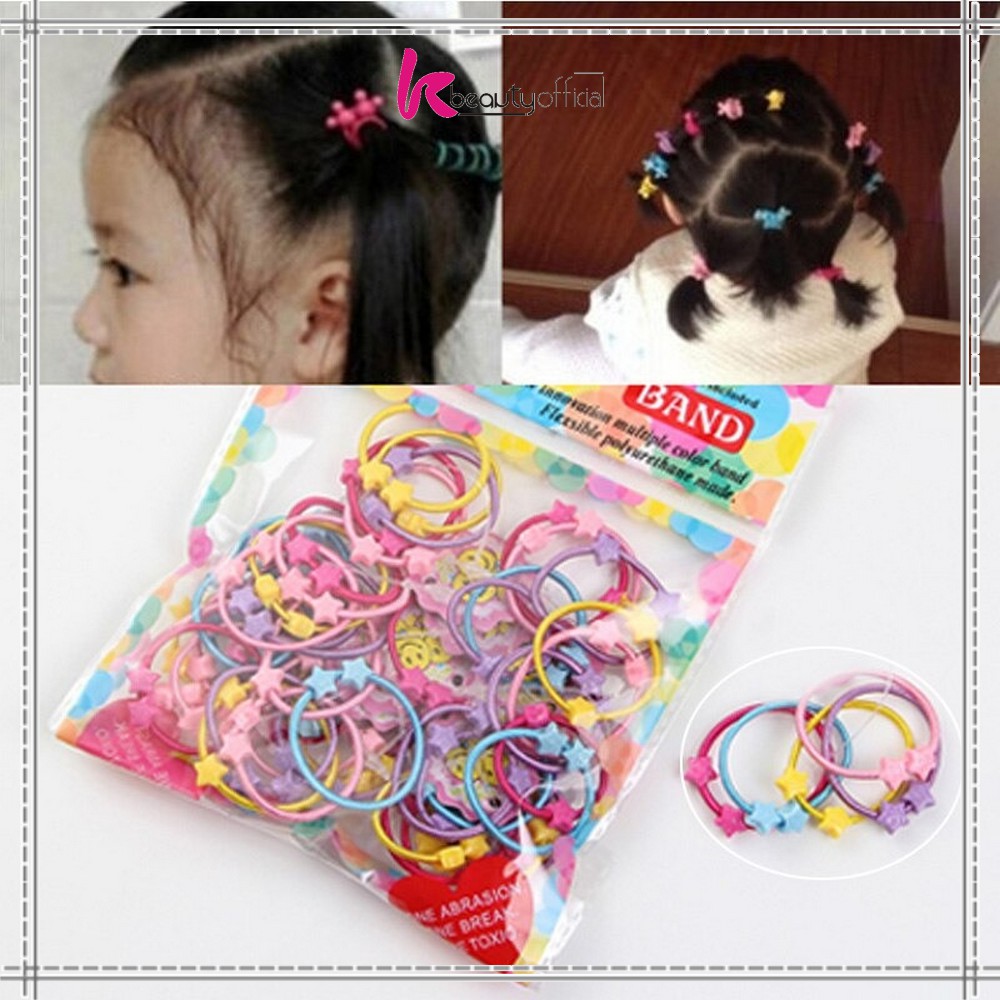 Jual KB-C9 (50 PCS) Ikat Rambut Anak Anak / Karet Ikat Rambut / Kuncir