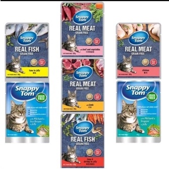 Snappy Tom Pouch 85gr Varian Rasa / Makanan Kucing