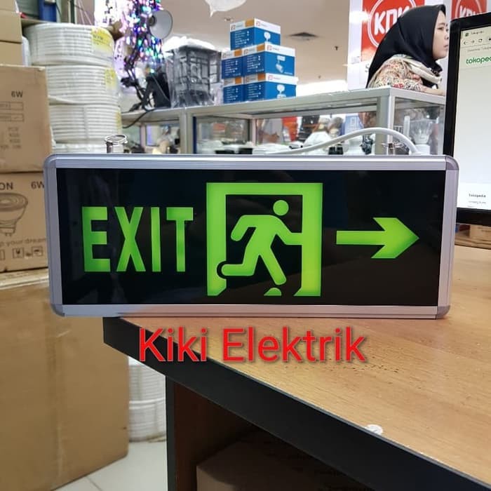 Lampu Emergency Exit / Lampu Darurat / Emergency Exit ( ORANG LARI )