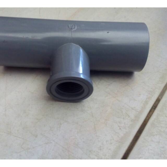 tee reducer t sambungan pipa increaser drat dalam 1/2" x 1"  1/2" 3/4" reducing faucet