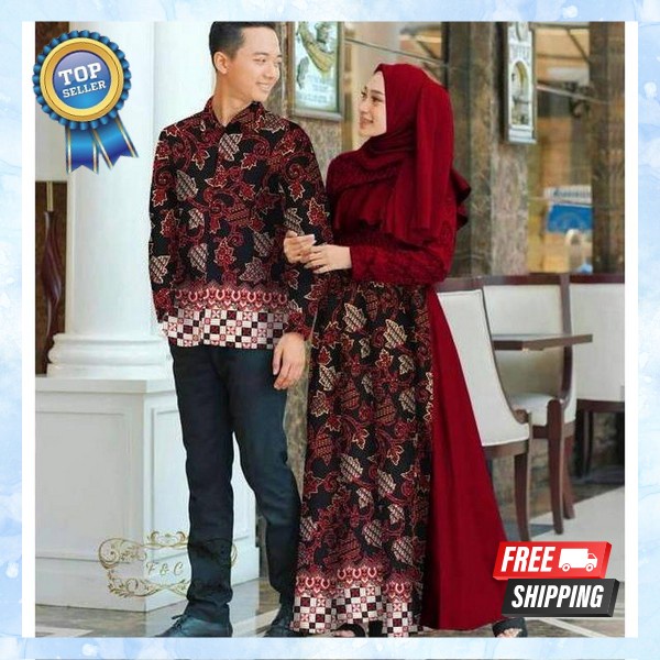 Couple Dress Kemeja Koko Tenun Aurora Tengkorak Tenun Songket Ikat Troso Dress Kemeja Kondangan Etni