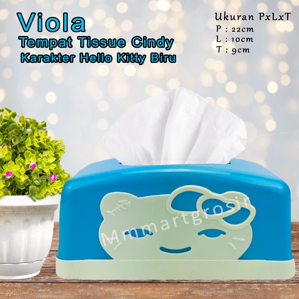 Viola / Tempat Tissue Cindy / Karakter Hello Kitty / 8209 Biru