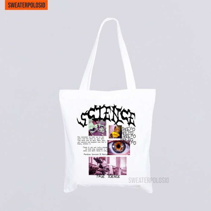Tote Bag Resleting Kecil Sedang Halus Rajut Empuk Sekolah B0I6 Waterproof Remaja Kuliah Sintetis Sel