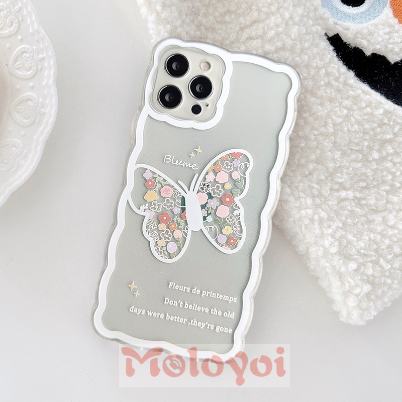 Butterfly Casing Soft Case Tpu Motif Kupu-Kupu Untuk iPhone 7 + / 8 + / 11 / X / XR / XS max / 12 / 13 pro max