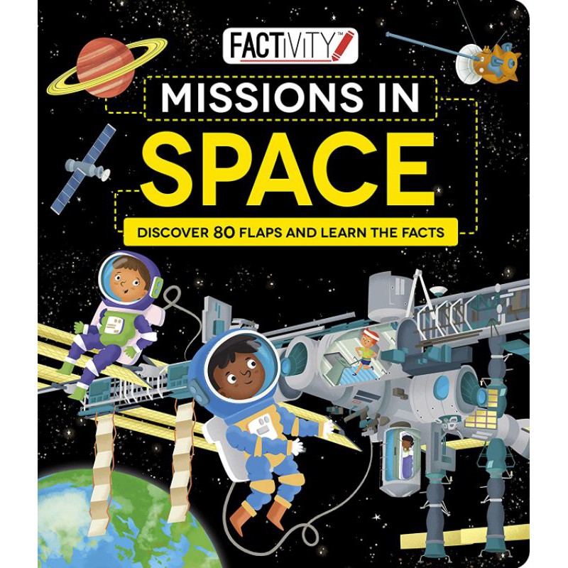 Factivity Missions In Space / Lift The Flap Book