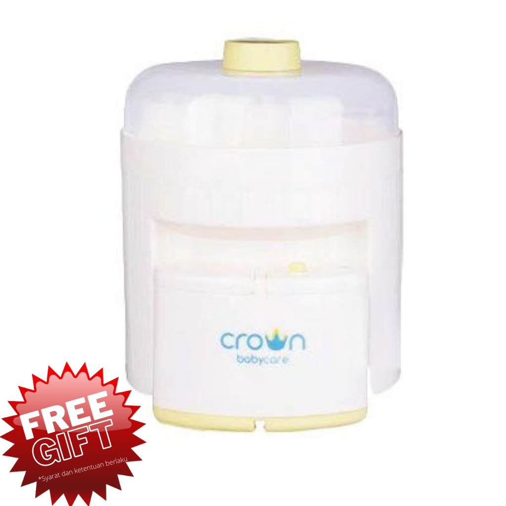Blommie Crown 6 Botol Sterilizer Uap Untuk Botol Bayi ALAT UAP STERIL BOTOL SUSU BAYI AMAN DAN MURAH