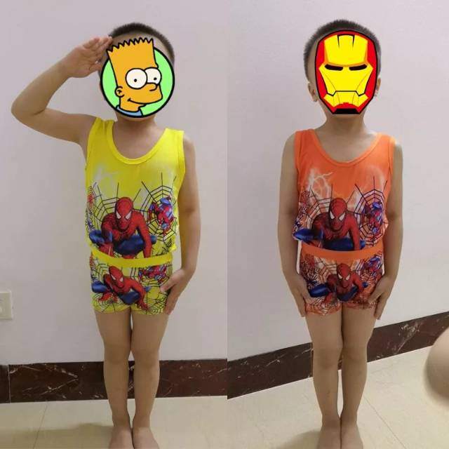 Setelan Singlet Anak Laki Laki dan Boxer Anak Laki Laki Setelan Baju Anak Laki Laki Cowok Spiderman