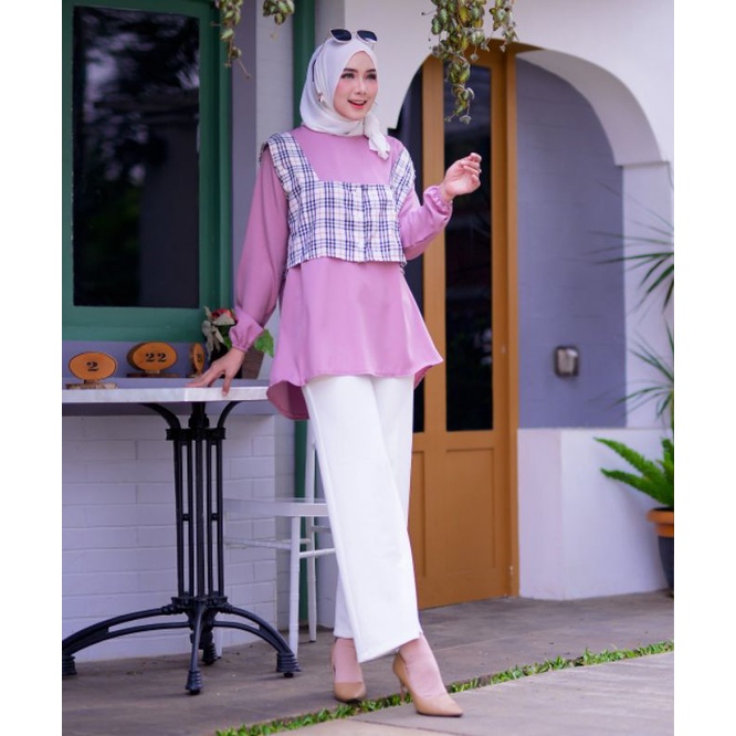 Sunny One Set. Atasan Katun. ATASAN, TUNIK, Blouse wanita, atasan wanita, BLOUSE, Baju Wanita