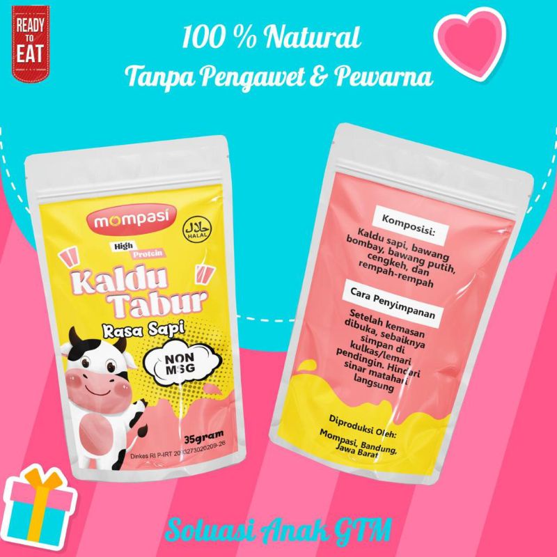 

Kaldu bubuk TABUR MOMPASI rasa Sapi || Sudah BPOM