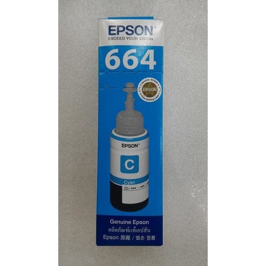 TINTA EPSON T6642 Cyan ORIGINAL KEMASAN BARU