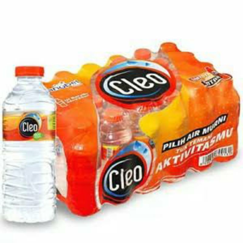 1 Pack Air Mineral Cleo Kemasan Botol 550mL Smart Pack (Isi 24)