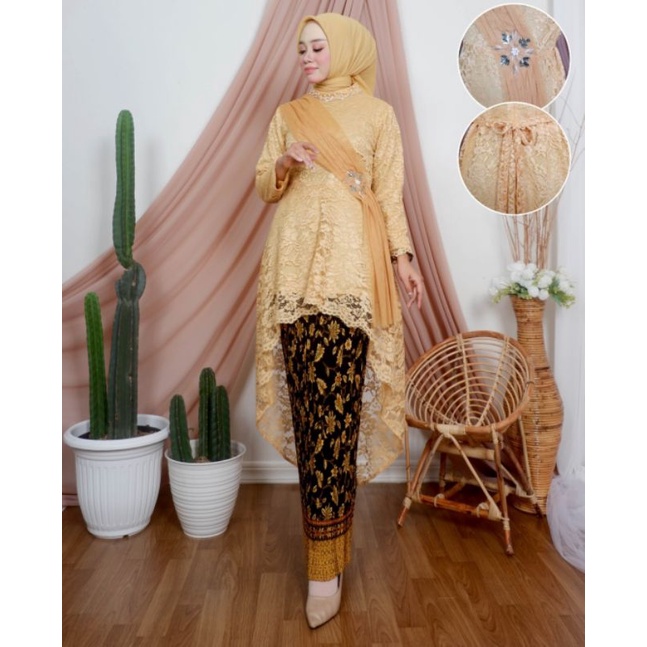 Stelan Kebaya Lesty Payet Original Butik