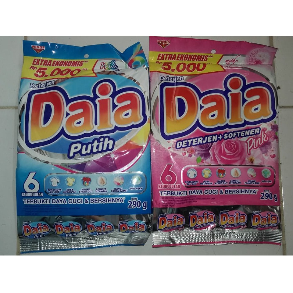 Sabun Cuci Baju Daia Powder Deterjen  252gr