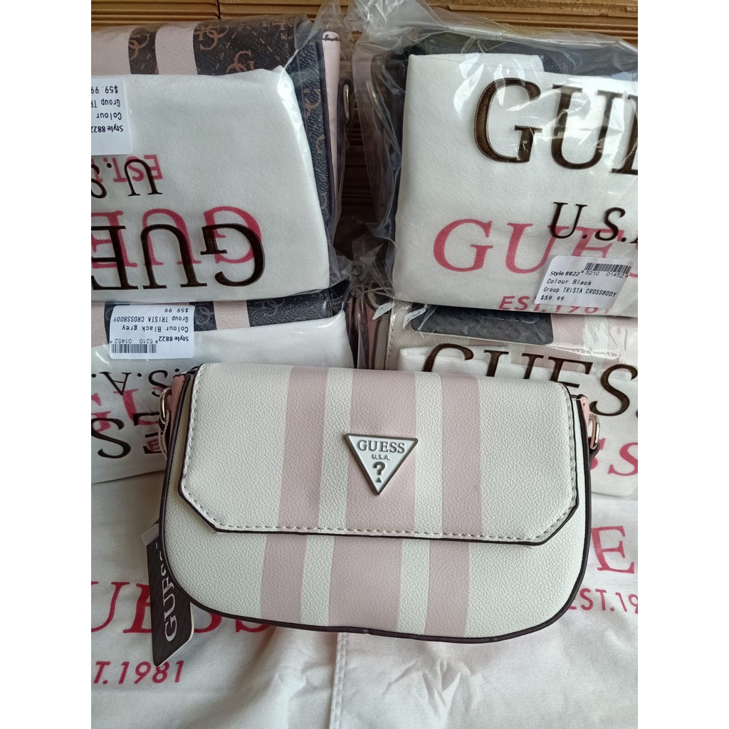 NEW!! TAS SELEMPANG DAN BAHU WANITA/GUE3SS MODEL TERBARU/SLING BAG NEW FASHION #6677