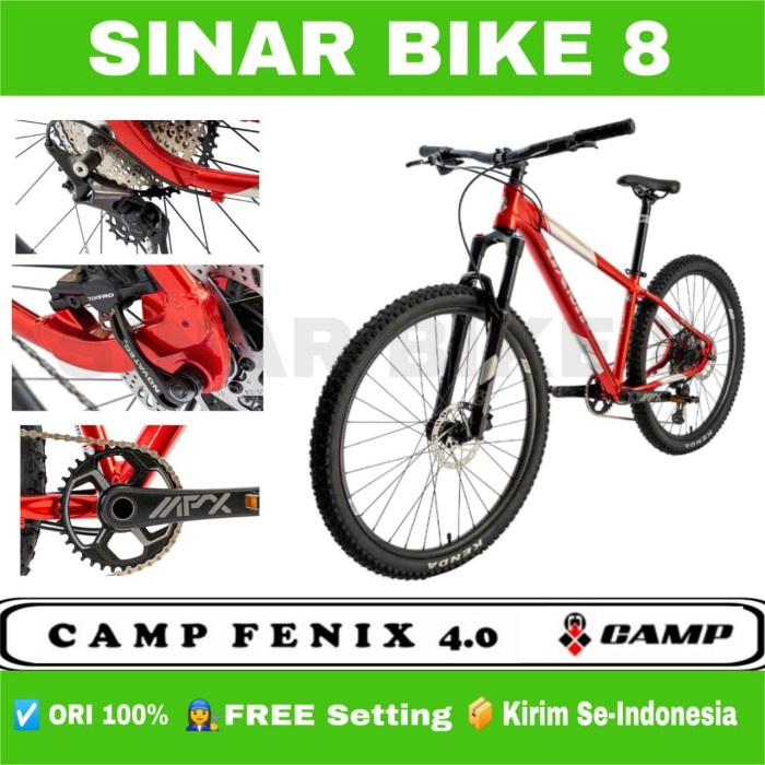 Sepeda Gunung  Ukuran 27.5&quot; MTB ELEMENT CAMP FENIX 4.0 Deore 12 Speed Rem Hidrolik