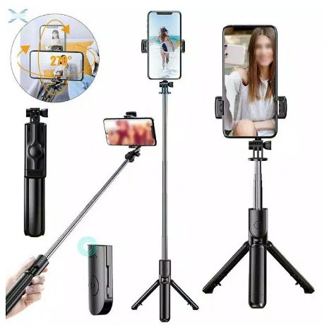 Tongsis S03 Selfie Stick Integrated Tripod Bluetooth Remote Control