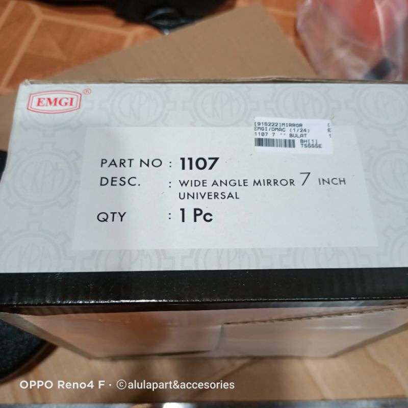 Sunkisscoo Spion Bulat Cembung 7Inchi / Diameter 17,5Cm Merk Emgi Tambahan Mobil Truk Bus Lohan Fuso